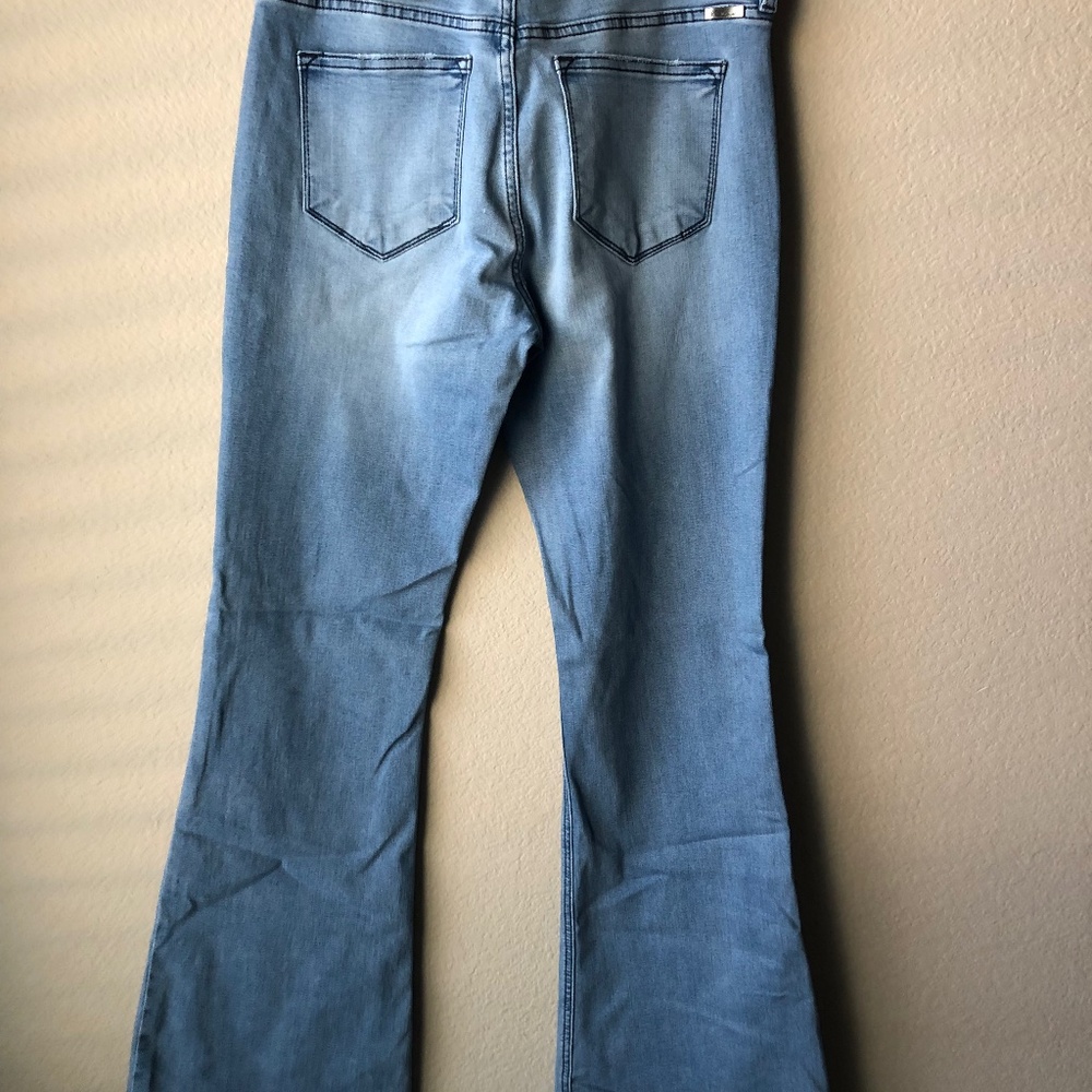 KANCAN WOMENS JEANS FLARE LEG SIZE 11
